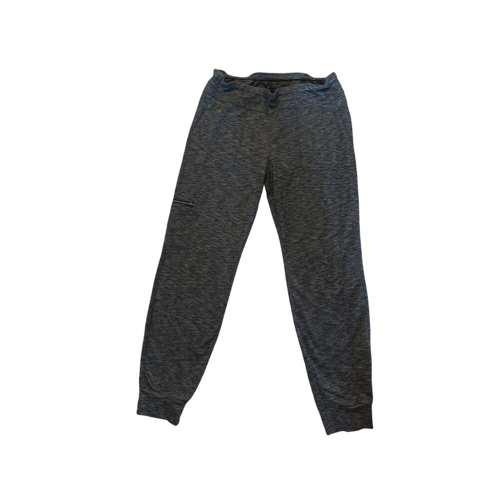Women M Athleta 348620 Metro Jogger Pants Heathered Gray Slouch Drawstring